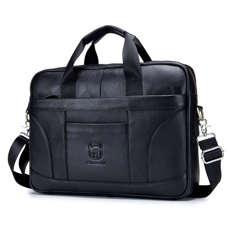 Brand Genuine Leather Men's Briefcase Design Postman Male Handbags Vintage Business Computer Bag Fashion Messenger Shoulder Bag