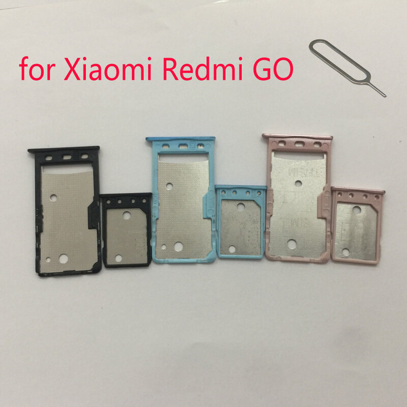 Adaptateur de plateau de carte SIM pour XIAOMI Redmi GO, boîtier d'origine, nouveau support de carte Micro SD pour Xiaomi GO