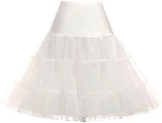Diskon besar desain baru rok Dalaman 50s gaun Rockabilly rok Dalaman Crinoline untuk wanita