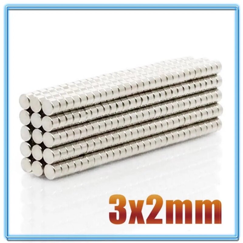 100 ~ 500 pz N35 magnete rotondo 3x1 3x1.5 3x2 3x4 3x5 3x10 magnete al neodimio permanente NdFeB magneti potenti Super potenti 3*1 3*2