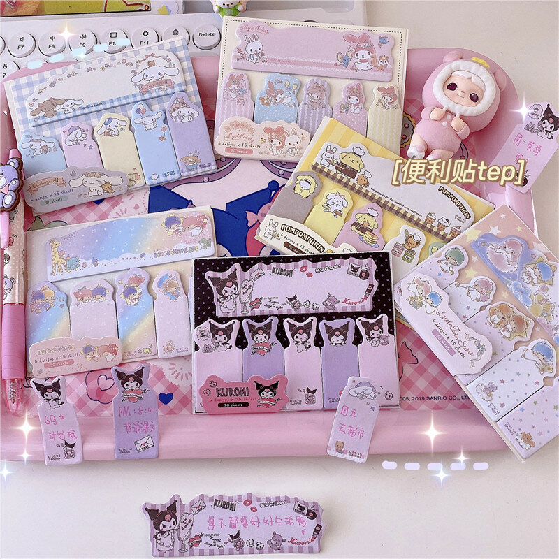 90 Sheets/pack Cute  Dog  Frog Memo Pad Stickers Decal Sticky Notes Scrapbooking Diy Kawaii Notepad Diary