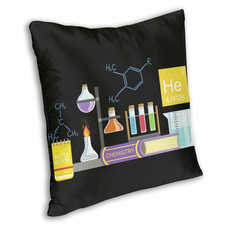 Beakers Laboratory Technology Cushion Cover Science Chemistry Floor Pillow Case for Living Room Pillowcase Home Decorative