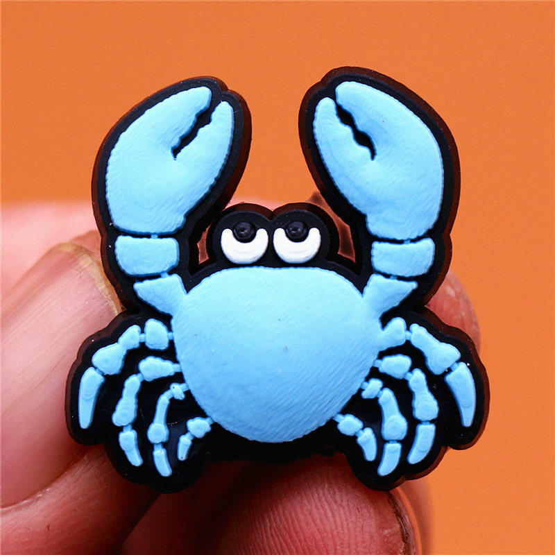 1pcs Shoe Charms Accessories Cartoon Animals Cute PVC Shoe Buttons Sandals Charms Decoration Marine Organism Free Shipping