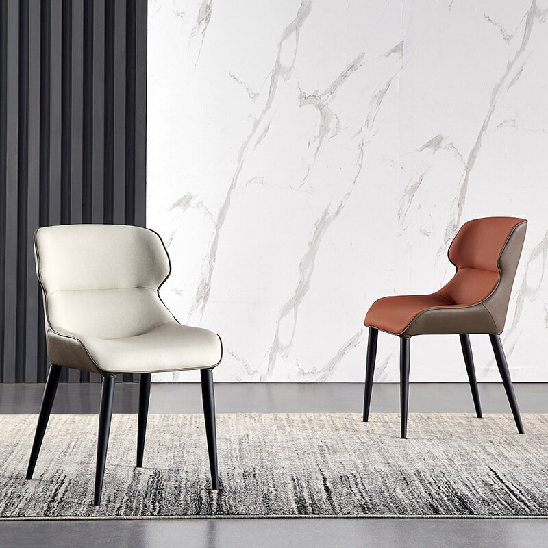 Moderne Einfache Stühle Familie Nordic Luxus Zurück Stuhl Italienischen Hotel Restaurant Kreative Leder Stuhl Esstisch Stuhl
