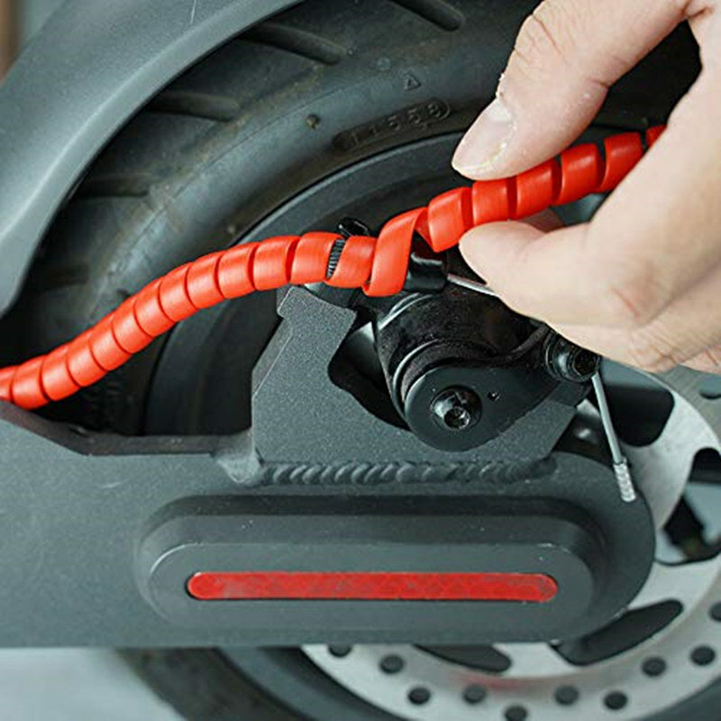 Envoltório para tubo de linha de enrolamento, capa de proteção para linha de freio espiral para xiaomi m365 pro es1 es2 max g30, acessórios para scooter elétrica