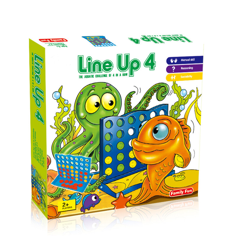 Dla dzieci trójwymiarowy cztery-szachownica gra Line Up 4 zabawki do gier