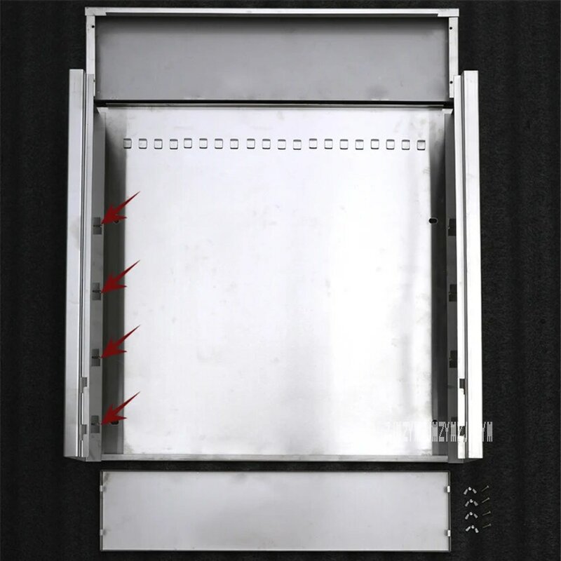 Di alta qualità 304 In Acciaio Inox Custodia Box Staccabile Decorativo Cabinet Per 4-way a 7-way Separatore di Acqua + totale Valvola