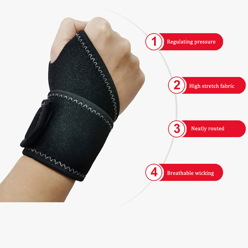 1Pc Wrist Guard Band Brace Carpal Tunnel Sprains Support Straps Gym Musculation Sports Bicycle Protect Pain Relief Wrap Bandage
