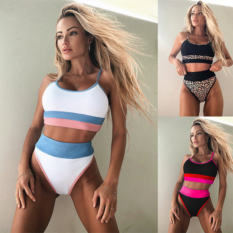 2021 nowy damski strój kąpielowy Bikini seksowny przedział stroje kąpielowe moda europejska i amerykańska gorąca wyprzedaż stroje plażowe letnie Spa surfowanie Sport
