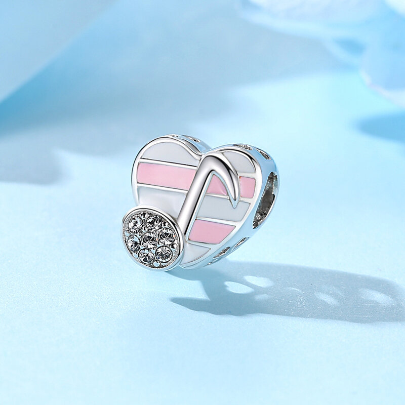 Bạc 925 Hạt Charm Hạt Ban Đầu Nốt Nhạc Piano Tai Nghe Quyến Rũ Phù Hợp Với Vòng Tay Pandora Vòng Cổ Tự Làm Trang Sức Dành Cho Nữ