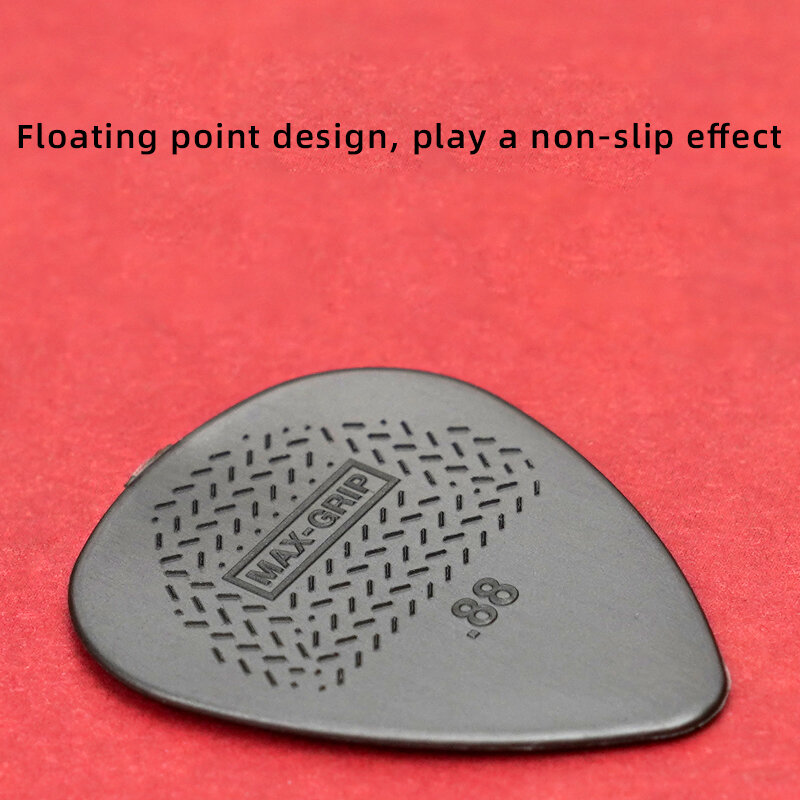 Dunlop Pick. Púa de guitarra acústica antideslizante de nailon, MAX-GRIP 449R Espesor 0,6/0,73/0,88/1,00/1,14/1,50mm.