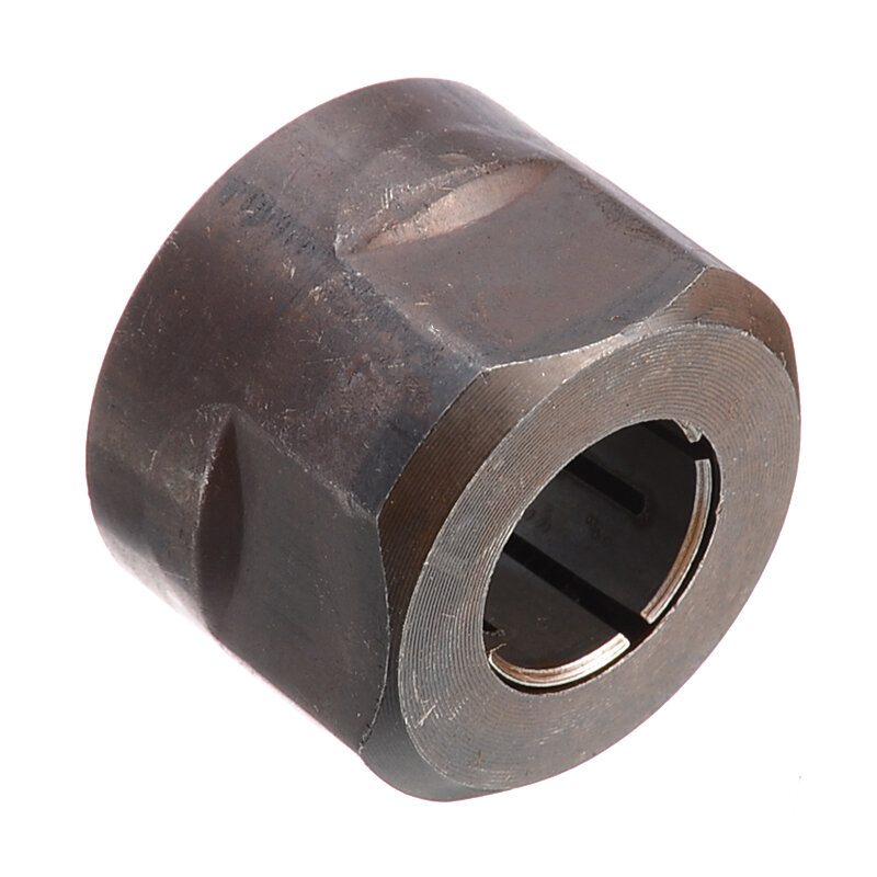 1pc Black Metal Collet Nut Plunge Router Parts 12.7mm Center Hole Diameter 22.5x27mm
