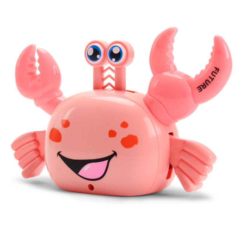 Jouet crabe électrique tournant automatiquement, lumineux avec musique, jouet éducatif pour bébé Animal électrique, cadeau pour enfant