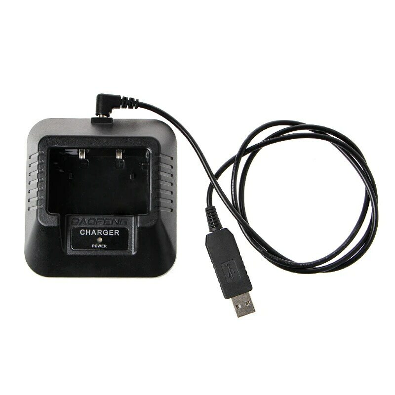 Baofeng-cargador de batería USB para walkie-talkie, UV-5R, UV-5R, UV-5RE, DM-5R
