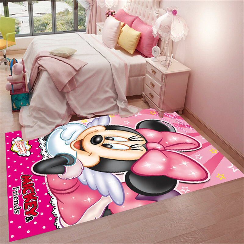 Pink Minnie Mat Bathroom Child boy girl Carpet playmat Doormat Anti - Slip Bathroom Carpet Absorb Water Kitchen Mat/Rug