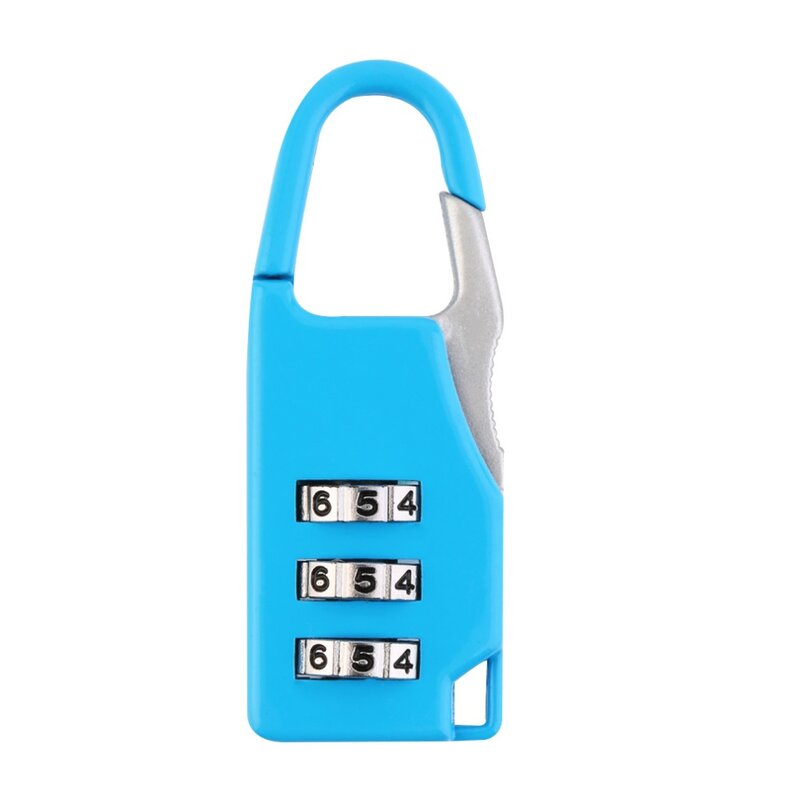 Neue ankunft 1 stücke Sicherheit 3 Kombination Reise Koffer Gepäck Tasche Code Lock Zipper Padlock hot