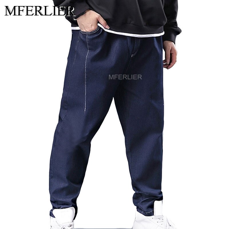 Meferlier-メンズスプリングジーンズ,サイズ7xl,140kg,5xl,6xl,ラージサイズ,春秋コレクション