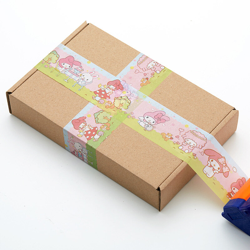 만화 고양이 씰링 테이프 BOPP 접착 테이프 물류 익스프레스 박스 포장 테이프 비즈니스 용품 선물 패키지 테이프 4.8cm x 100M