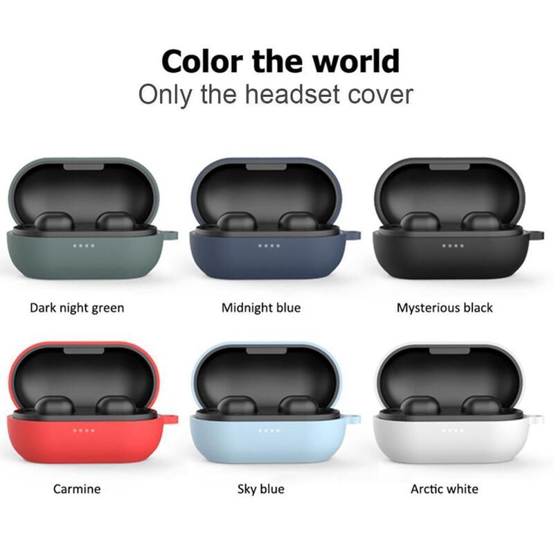 Silicone Case for Haylou GT1 GT1 Pro Earphone Headset Protective Cover with Anti-lost Buckle for Haylou GT1 Bluetooth Headset