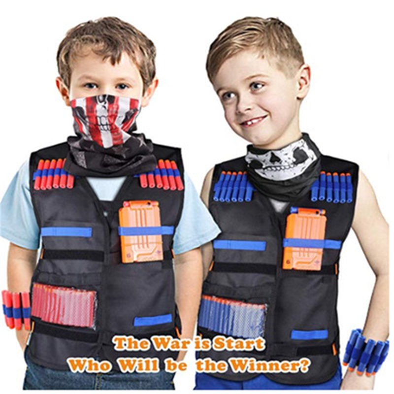 Costume d'accessoires d'équipement tactique de pistolet Nerf, balle de chargeur compatible en jouet,