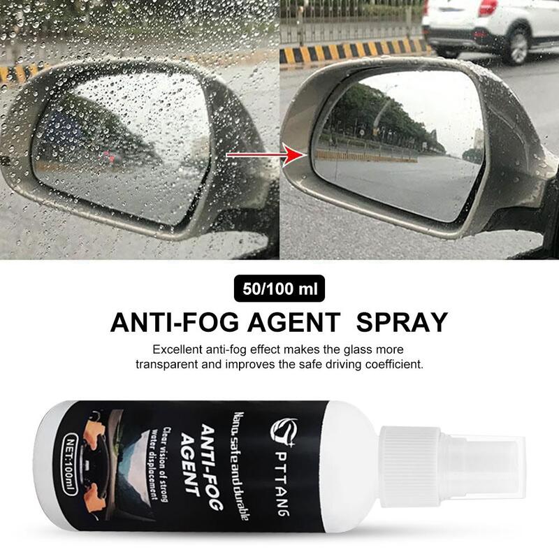 Agent Anti-buée 50ml/100ml, Super hydrophobe, pour vitres de voiture, Anti-pluie, durable, étanche, soins automobiles