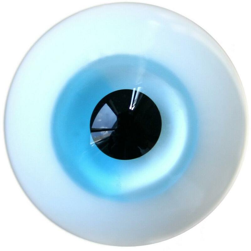 Wamami – Globes oculaires en verre bleu d'yeux de poupée BJD, accessoires de fabrication de jouets, de 6 mm, 8 mm, 10 mm, 12 mm, 14 mm, 16 mm, 18 mm, 20 mm, 22 mm, 24 mm,
