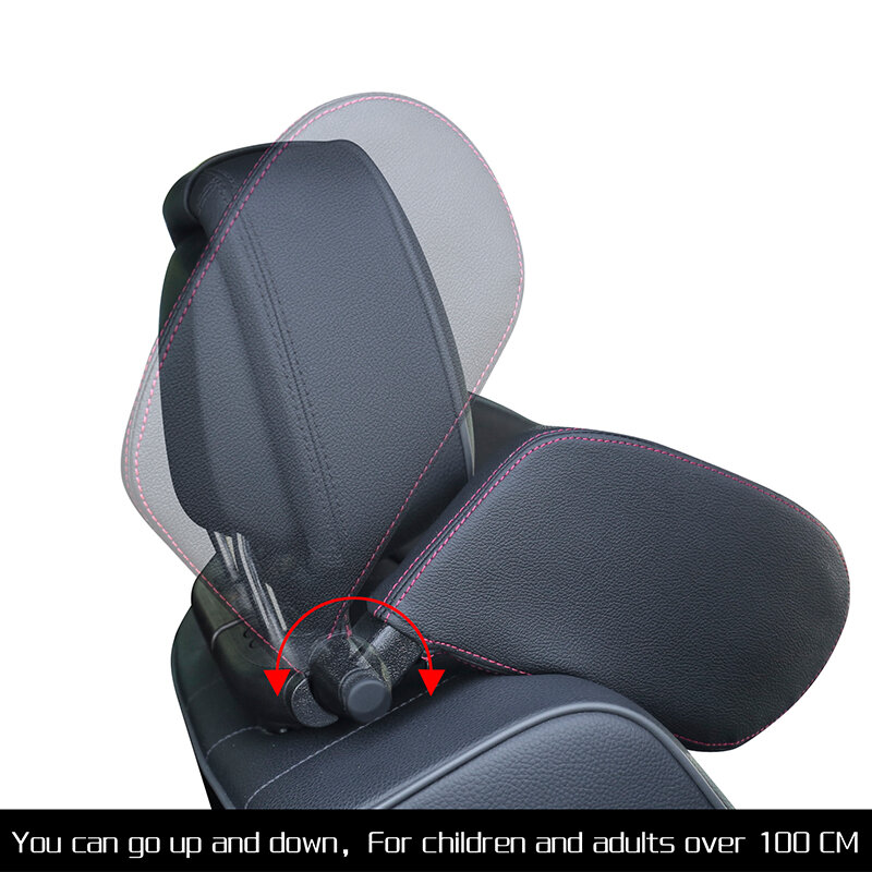 Almohada de reposacabezas para asiento de coche, cojín de viaje para el cuello, solución de soporte para niños y adultos