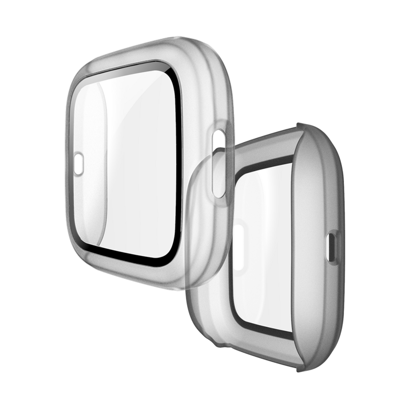 Schutzhülle Für Fitbit Versa 2 Überzug Protector Abdeckung Glas Display-schutzfolien Für Fitbit Versa2 PC Vollständige Abdeckung Fall Shell