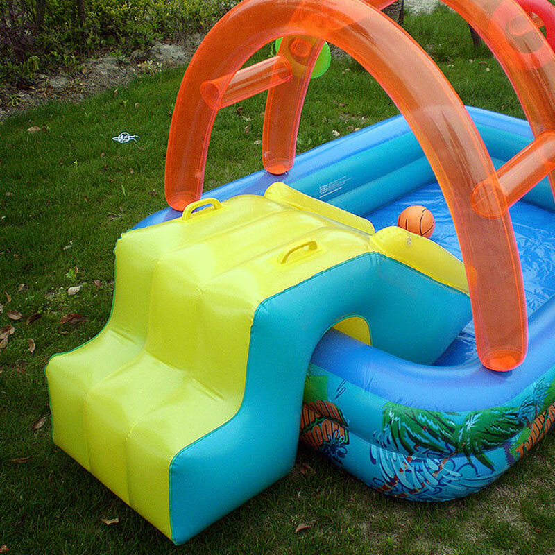 어린이를위한 새로운 워터 슬라이드 재미있는 잔디 워터 슬라이드 어린이를위한 Inflatables 수영장 여름 어린이 슬라이드 세트 뒷마당 야외 장난감