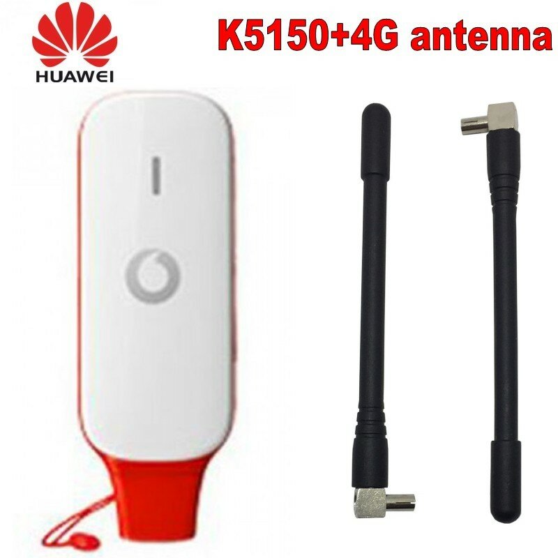 Vodafone K5150 odblokowany kij USB HUAWEI 4G z 2-częściową anteną