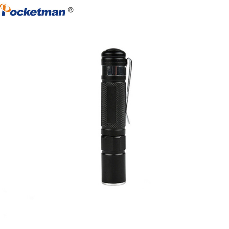 Lanterna LED poderosa com bateria AAA, tocha de bolso, mini caneta portátil, luz impermeável para camping e caça
