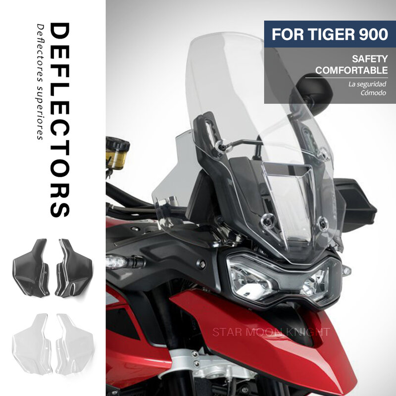 Motorcycle Side Deflector Windshield Windscreen Knee pads Wind Upper Deflector For TIGER 900 For Tiger900 GT PRO LOW 2020 2021 -