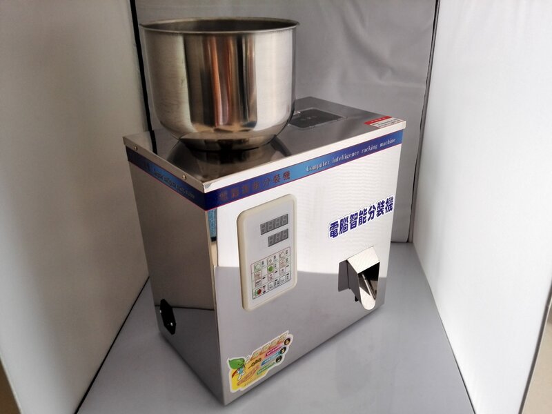 Máquina de embalaje de pesaje de alimentos, herramienta de llenado de material granulado, 2-120g