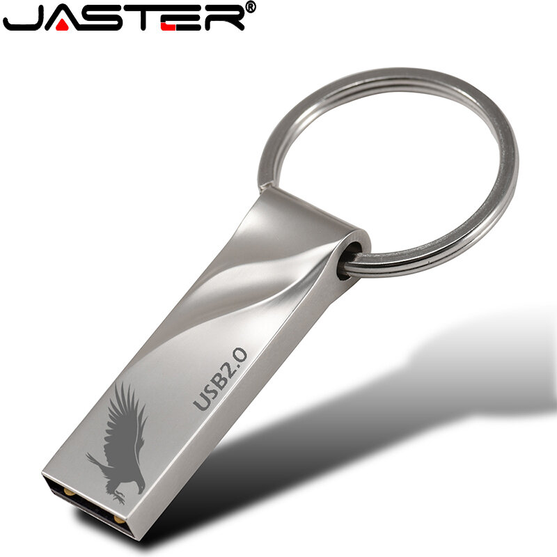JASTER new flash drive USB 2.0 mini memory stick metal pen drive 4GB 8GB 16GB 32GB 64GB U disk fashion gift Custom logo