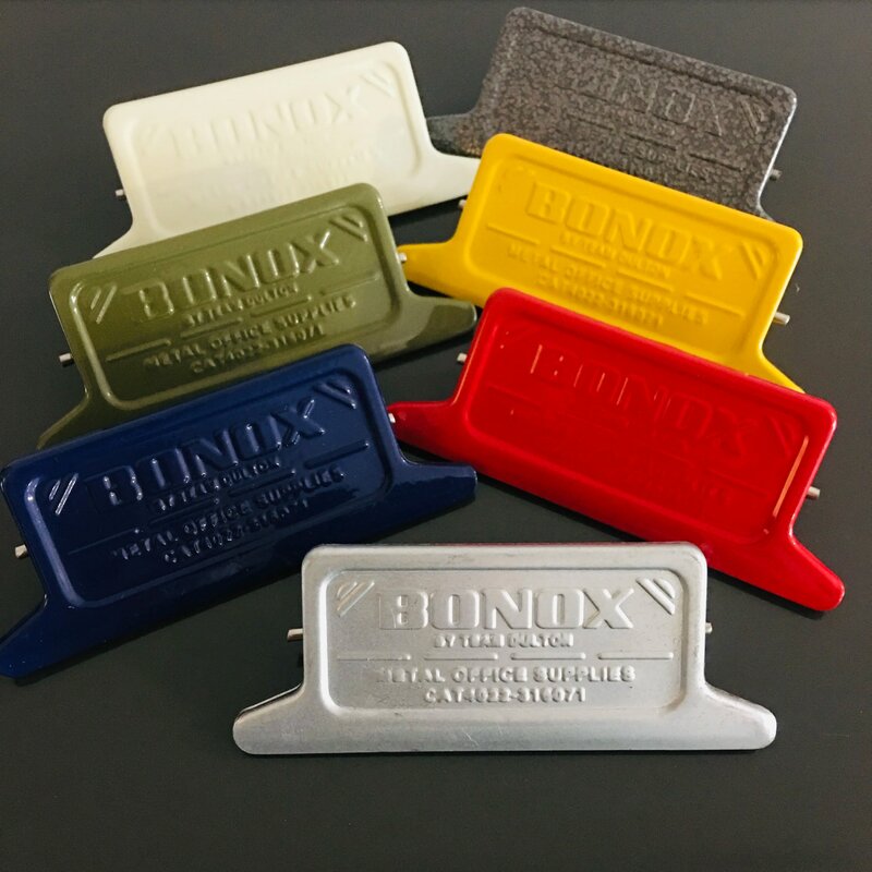 Retro multi-color Memo Clip di carta cartella di ricezione Notebook in metallo decorazione morsetto borsa per alimenti sigillatura accessori per ufficio