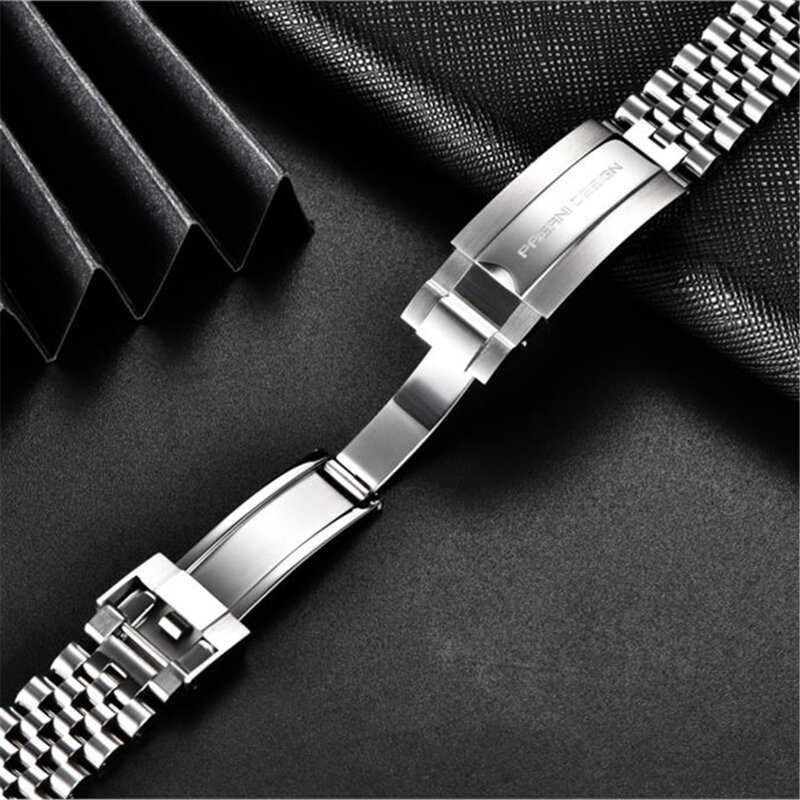 PAGANI DESIGN Original For PD1661,PD1662.PD1651 Watch 316L Stainless Steel Band Strap Jubilee bracelet width 20MM, length 220MM