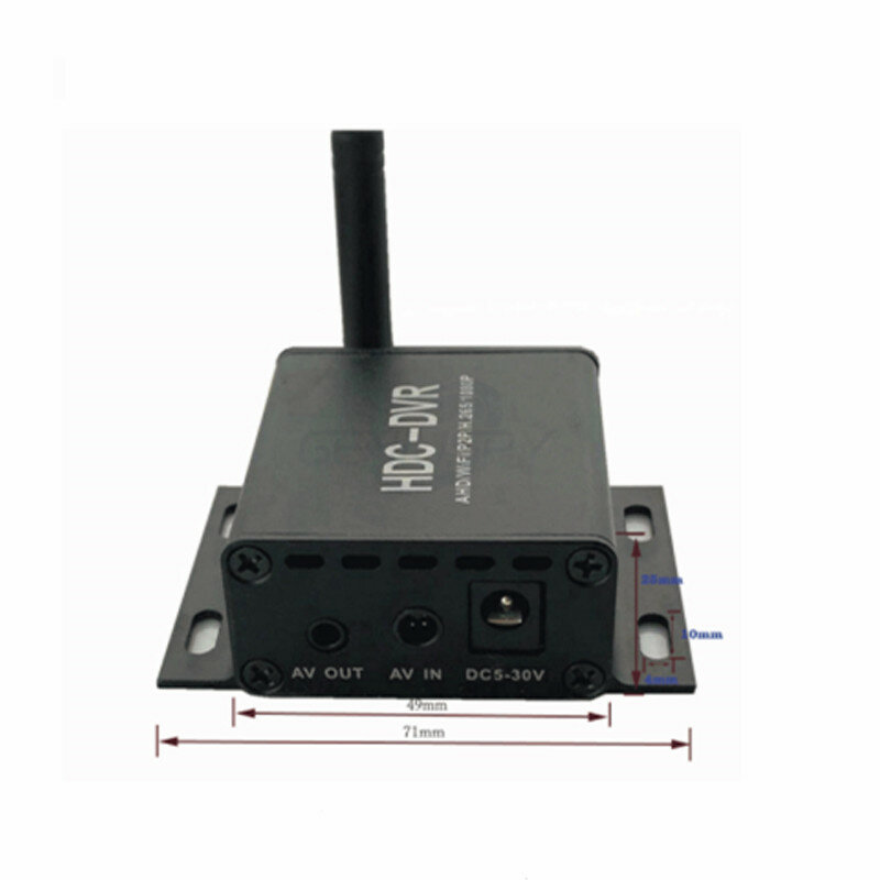 Pojazd 1 kanałowy Mini AHD/TVI/CVI HDC DVR sieć Wifi kamera rejestrator mobilny H.265 System CCTV AHD 720P 960P 1080P nagrywarka dvd
