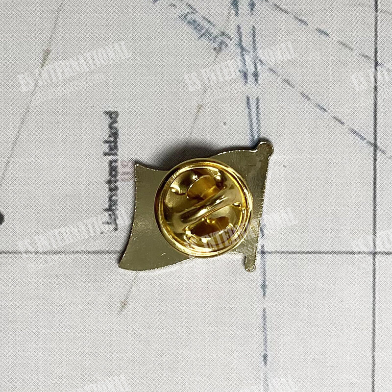 Russland National Flagge Kristall Epoxy Metall Emaille Abzeichen Brosche Sammlung Souvenir Geschenke Revers Pins Zubehör Size1.6 * 1,9 cm