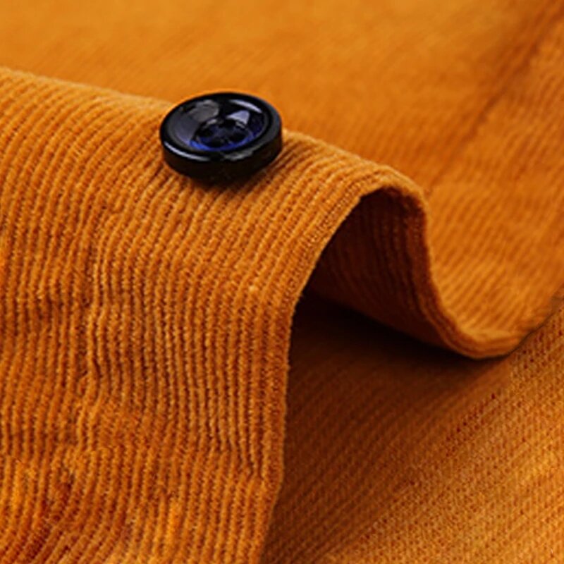 Plus Size7XL 100% Baumwolle Cord Shirt Herren Casual Langarm Regelmäßige Fit Hause Kleid Shirts Für Mann Komfortable Tasche kleidung