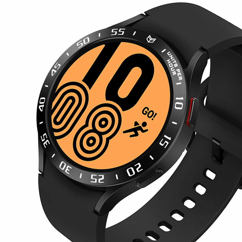 Per Samsung Galaxy Watch 4 44MM 40MM anello con castone Smartwatch custodia protettiva in acciaio inossidabile custodia protettiva per graffi