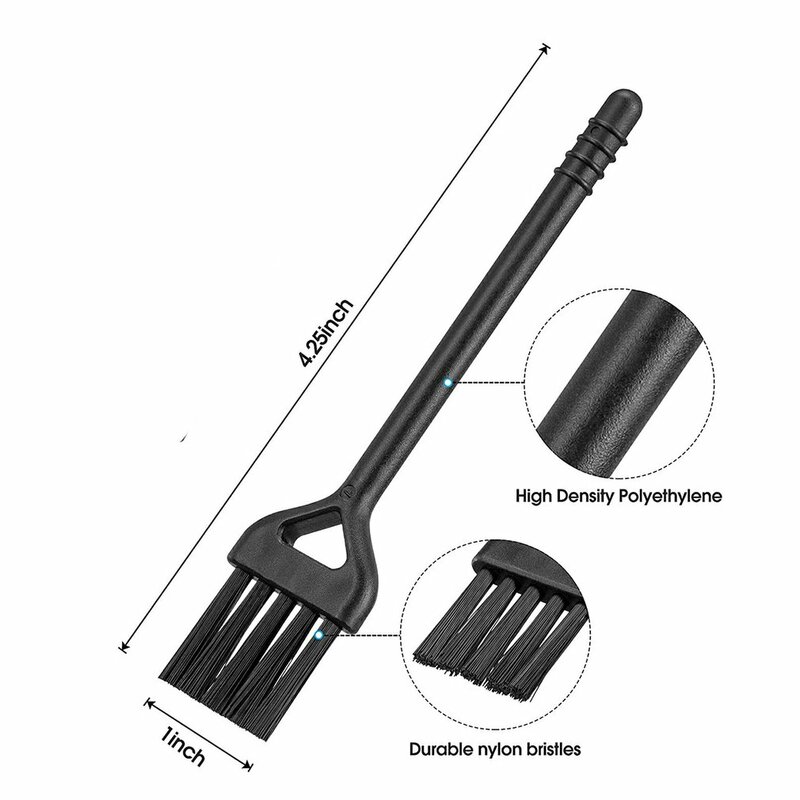Small brush razor cleaning brush keyboard dust black nylon plastic small brush Portable Cleaning Brush