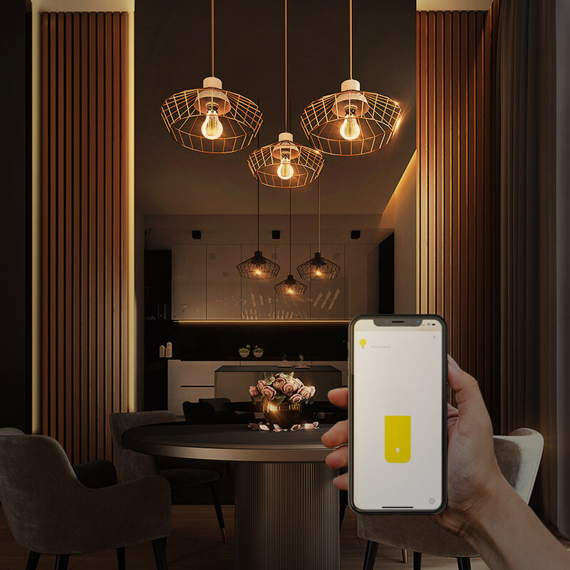 Gledotto zigbee 3.0-リビングルームとベッドルーム用のG95 LED電球,装飾照明器具,7w pro e27,ac220v