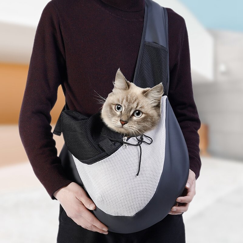 Переноска для кошек AA, сумка-мессенджер, водонепроницаемая Мягкая дышащая переноска для путешествий для маленьких собак