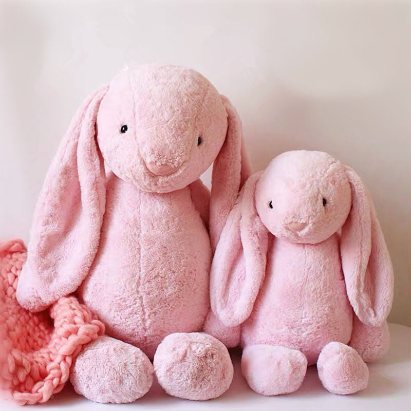 40cm Niedlichen Cartoon Kaninchen Plushie Spielzeug Peluches Kawaii Fluffly Kaninchen Stofftier Puppen Spielzeug Für Mädchen Geburtstag Weihnachten Geschenke