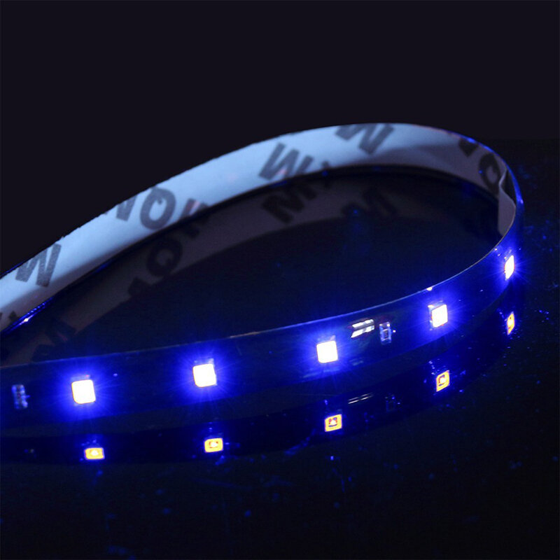 1/4/10 30CM LED Strip Lights Car Styling Decorative Ambient Light 15SMD Waterproof LED Flexible Atmosphere Light Red Yellow Bule