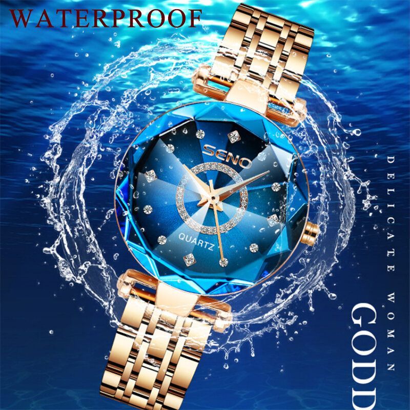 Relógios quartzo feminino para senhoras, marca de luxo, relógio feminino elegante, drop shipping