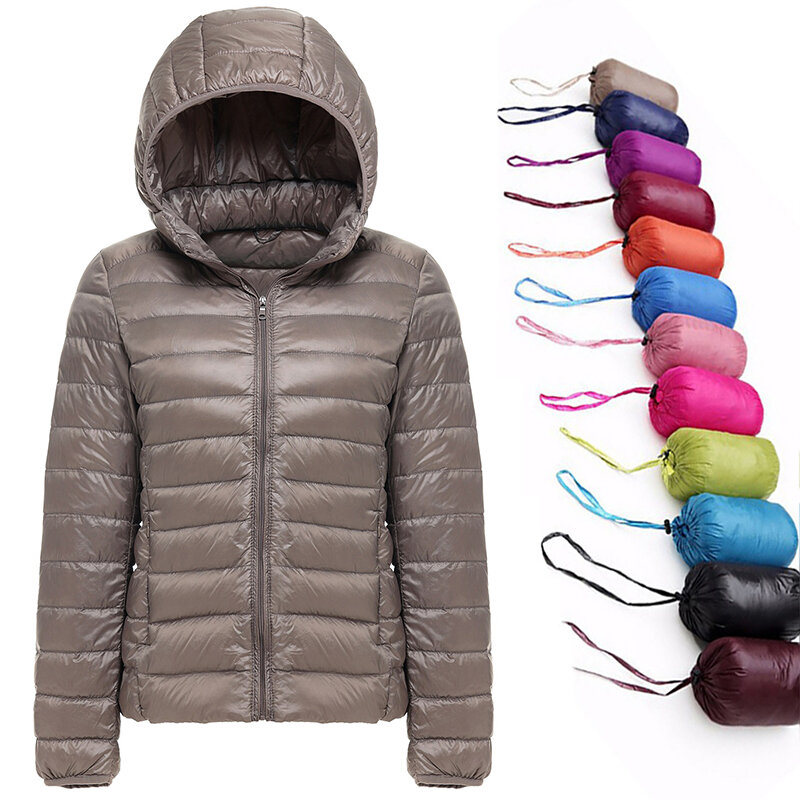 2020 novo 90% pato para baixo jaqueta feminina outono inverno casaco senhora ultraleve para baixo jaqueta