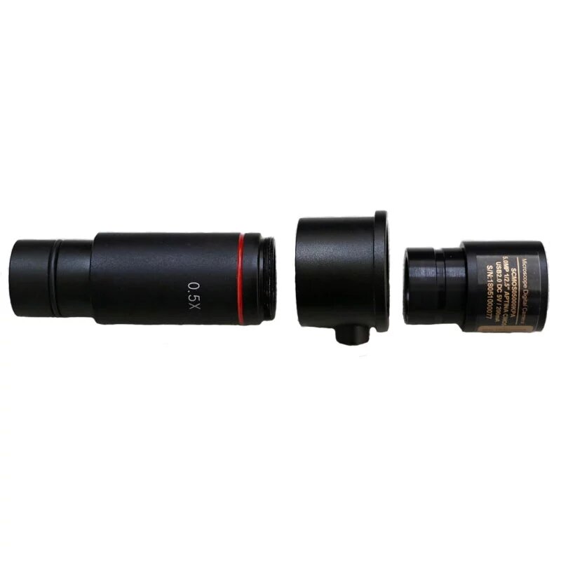 Anel do adaptador do ccd da c-montagem do adaptador de 25.4mm a 23.2mm para conectar a lente da redução e o ocular eletrônico
