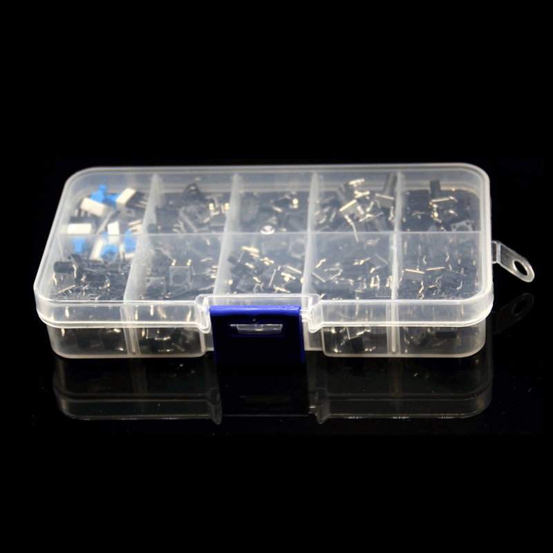 Mini Joli Tactile à Bouton-Poussoir Momentané de 6x6x4,3/5/6/7/180, 5/11/14mm, 10 Valeurs, Accessoires pour Outils de Bricolage, 8/9 Pièces