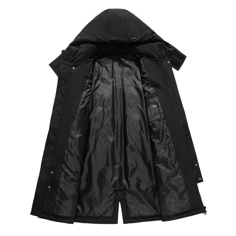 Yapu-メンズホワイトダックスキージャケット,厚手の穴のある暖かいフード付きジャケット,高品質,サーマルコート,2021